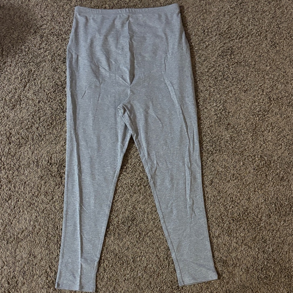 Time and Tru Heather Gray Girls' Stretch Leggings